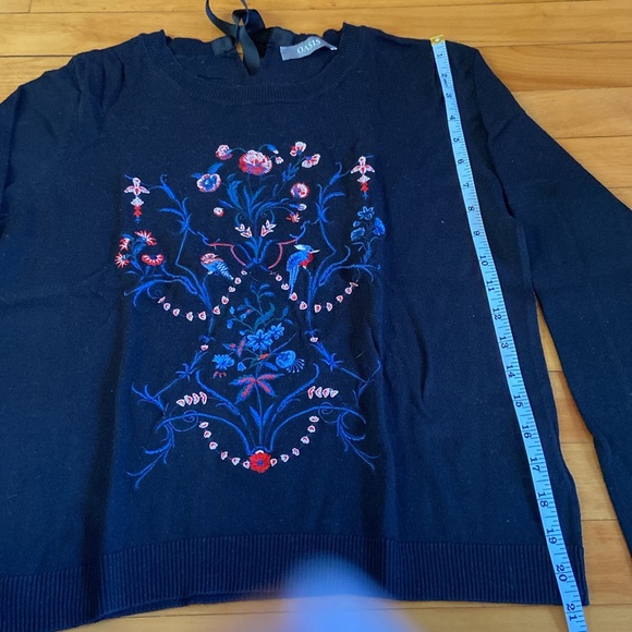 Oasis Small black embroidered sweater - Picture 4 of 6